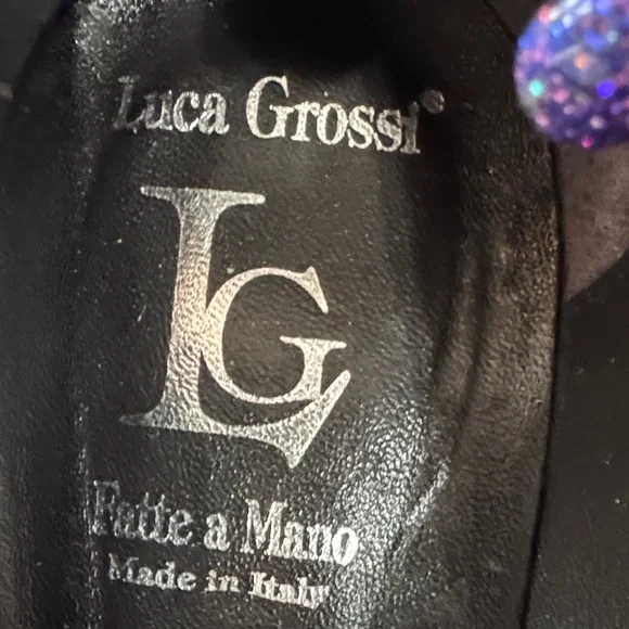 Luca Grossi Black Leather Heels - Picture 7 of 7